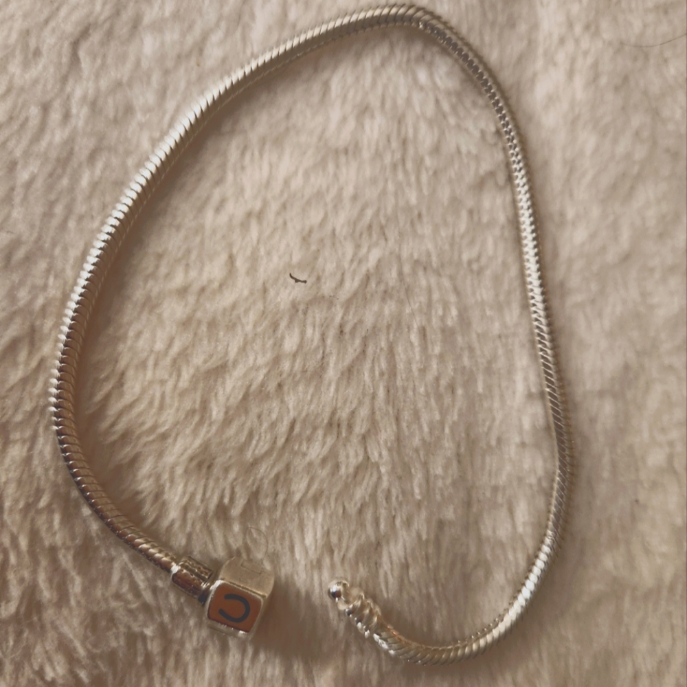 Chameleon bracelet, size 9 inches, sterling silver 925